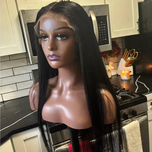 Black Straight Lace Front Wig - Women Hair - Picture 7 of 7
